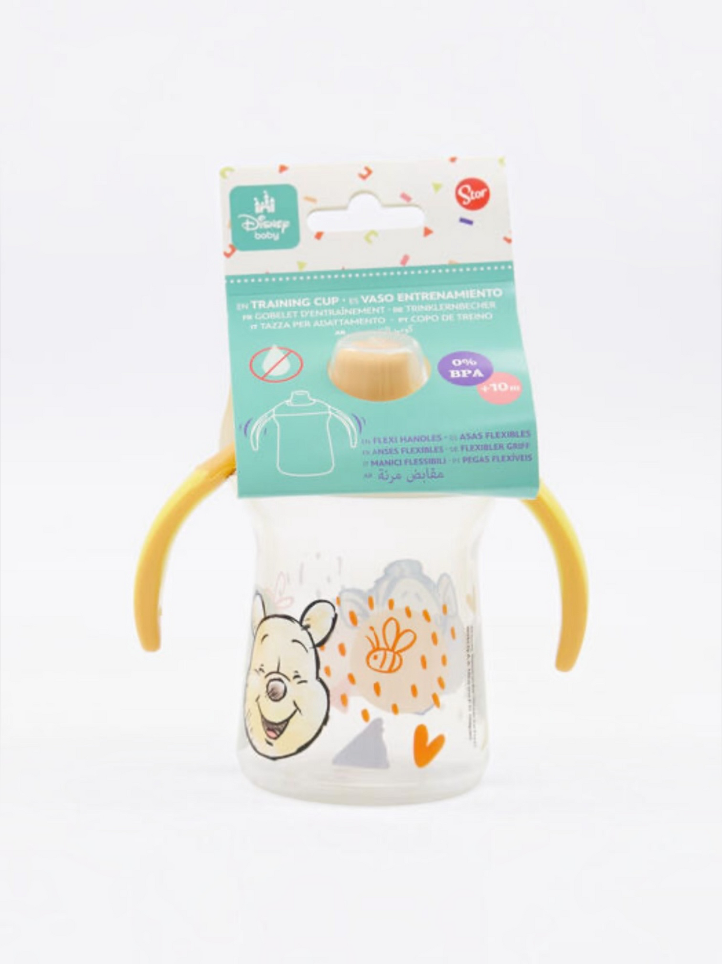 Căniță de antrenament cu mânere flexibile Disney Baby Winnie the Pooh, fără BPA, +10 luni