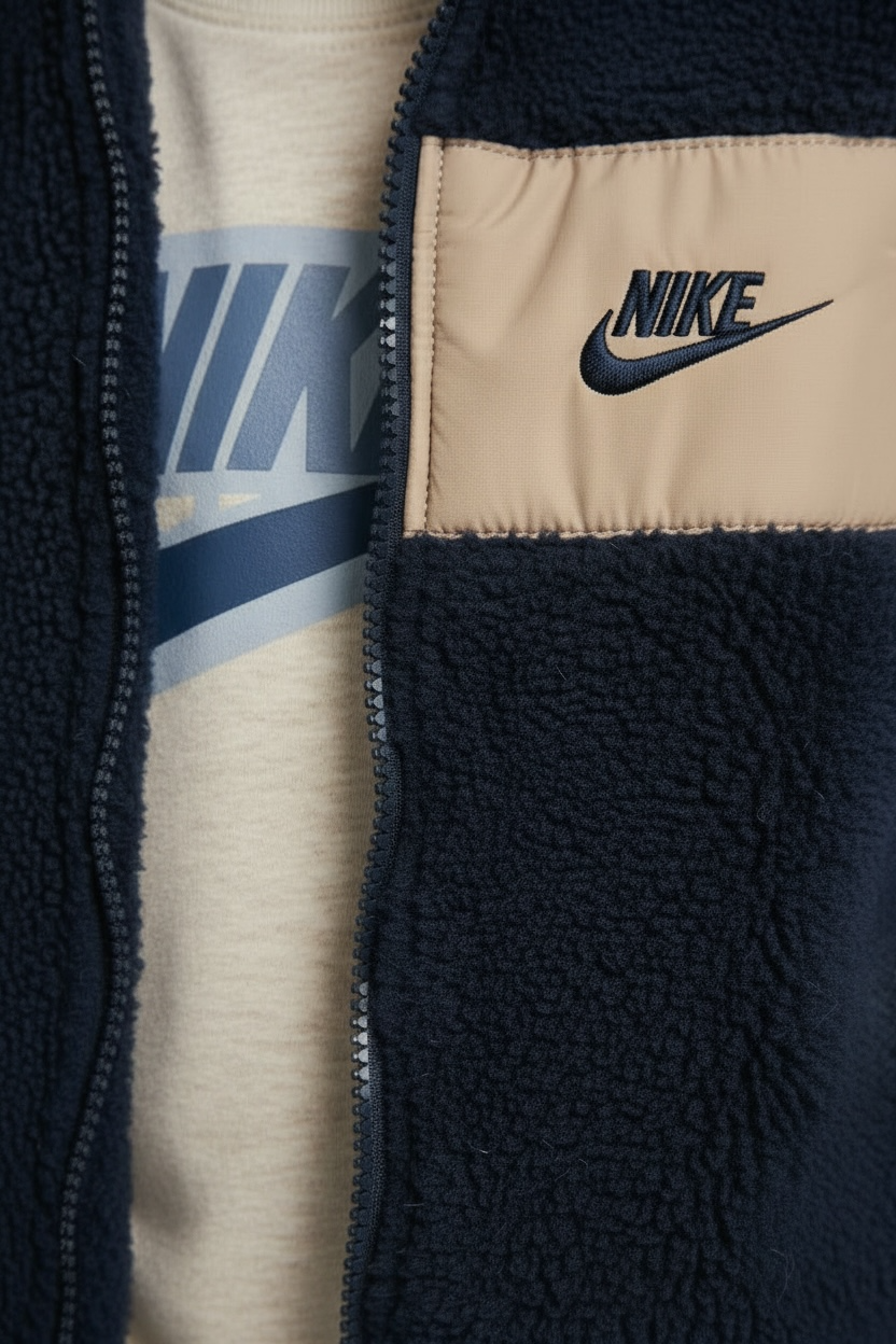 Set Nike Copii 3 Piese – Vestă Fleece, Bluză și Pantaloni Trening