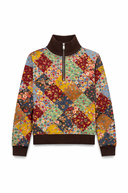 Bluză Hanorac Polo Ralph Lauren Copii - Imprimeu Floral și Fermoar Scurt