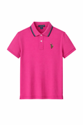 Tricou Polo Fete U.S. Polo Assn. Roz Intens – Tricou Bumbac cu Guler și Logo Brodat
