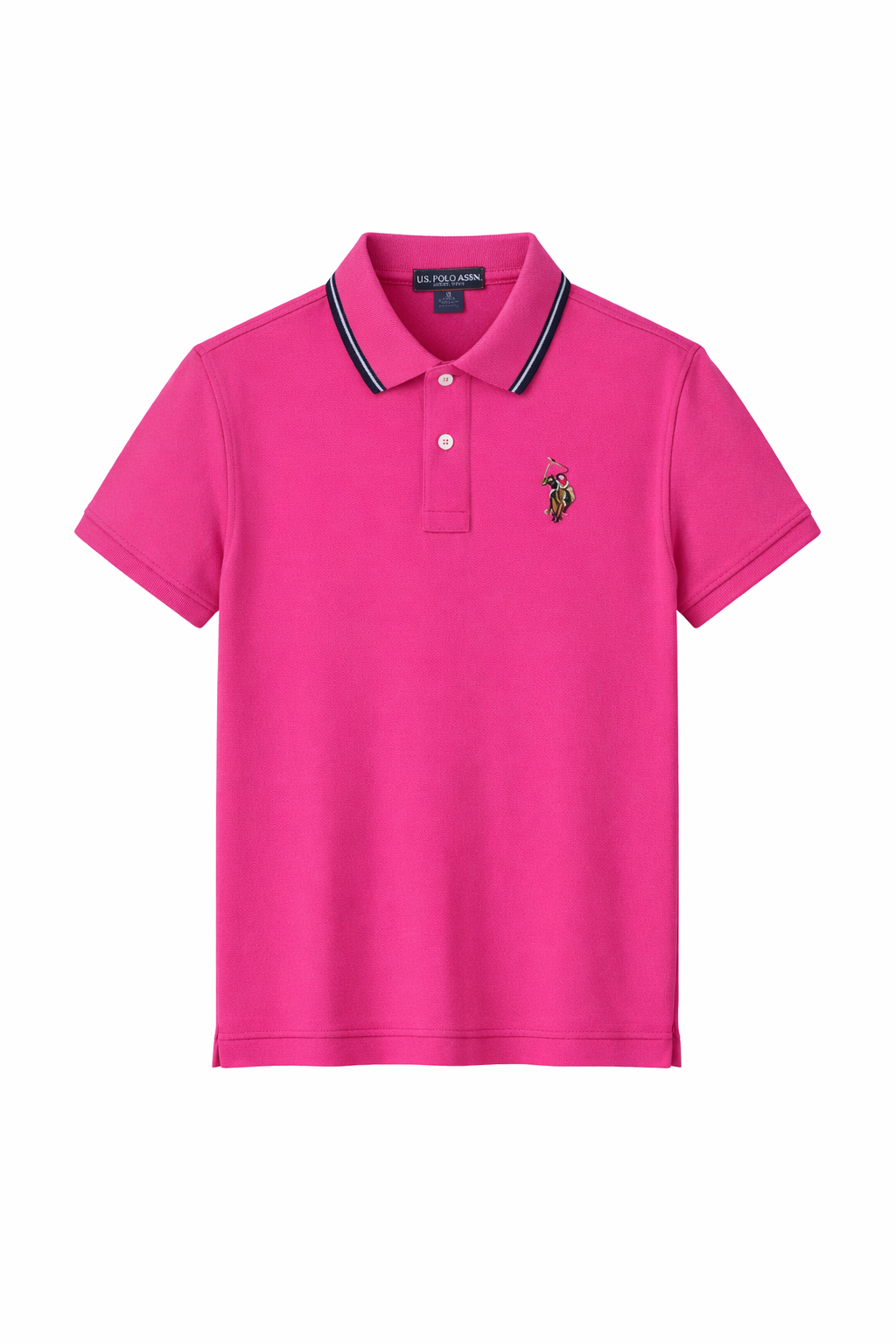 Tricou Polo Fete U.S. Polo Assn. Roz Intens – Tricou Bumbac cu Guler și Logo Brodat