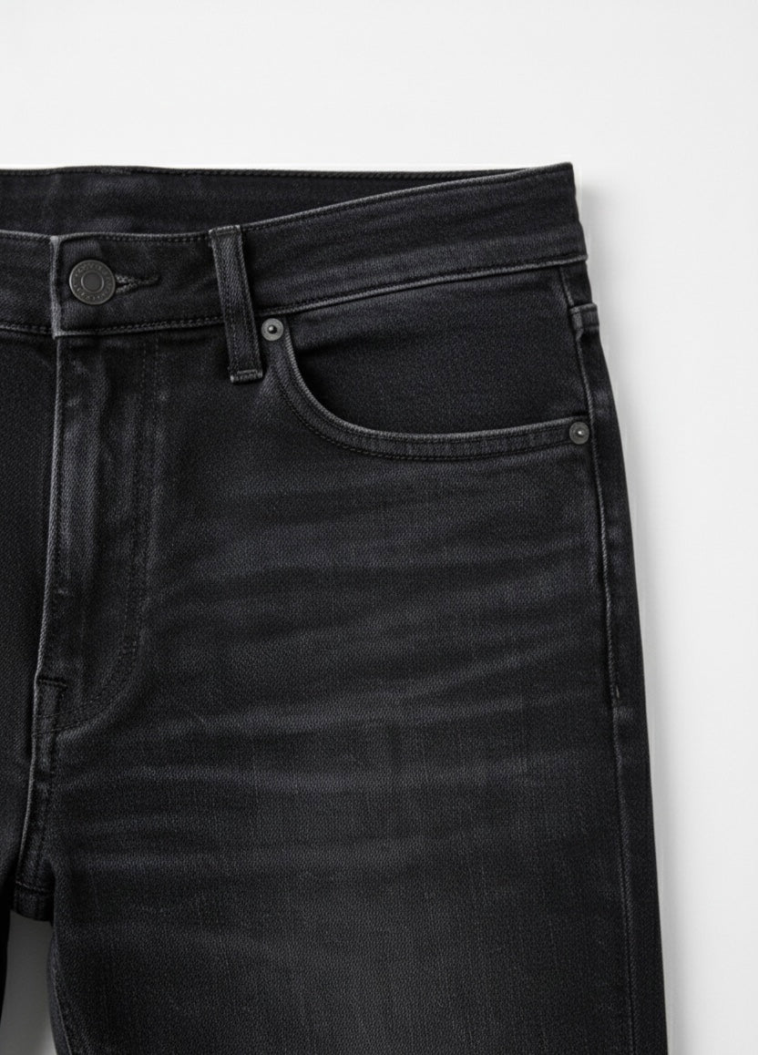 Blugi Skinny Fit Copii Calvin Klein Jeans – Denim Gri Închis cu Aspect Prespălat