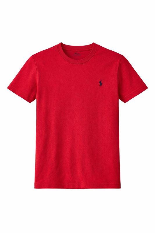 Tricou Băieți Polo Ralph Lauren – Roșu Intens, Logo Brodat