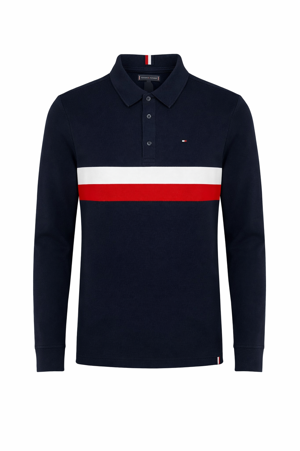 Bluză Băieți Tommy Hilfiger – Stil Polo Navy, Design Color-Block