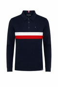 Bluză Băieți Tommy Hilfiger – Stil Polo Navy, Design Color-Block