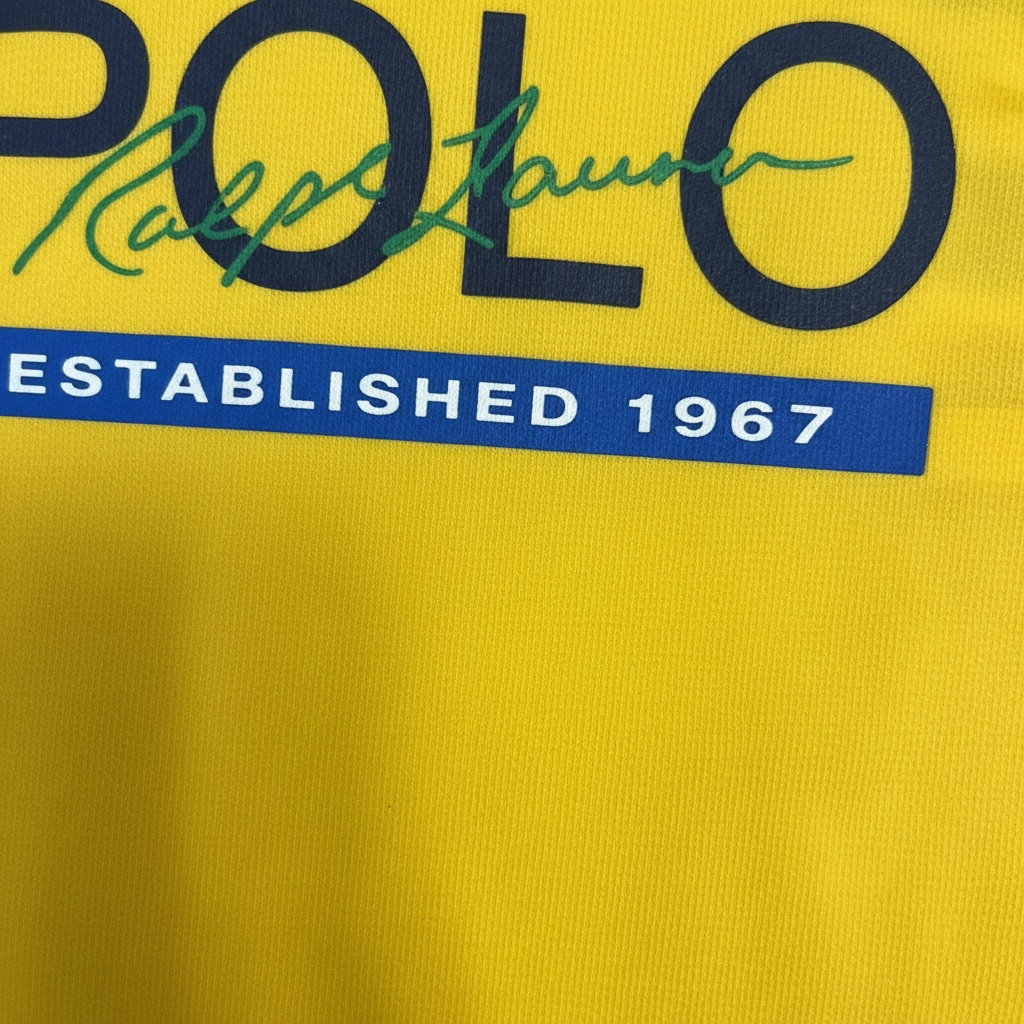 Tricou Băieți Polo Ralph Lauren – Galben Solar, Logo "Established 1967"