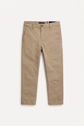 Pantaloni Chino Copii Tommy Hilfiger – Bej Classic, Croială Flexibilă