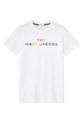 Tricou Copii The Marc Jacobs – Alb, Logo Multicolor