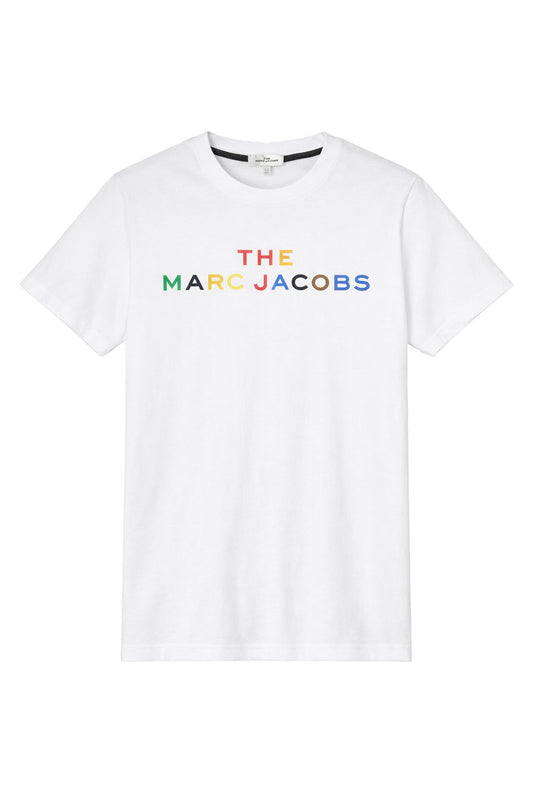 Tricou Copii The Marc Jacobs – Alb, Logo Multicolor