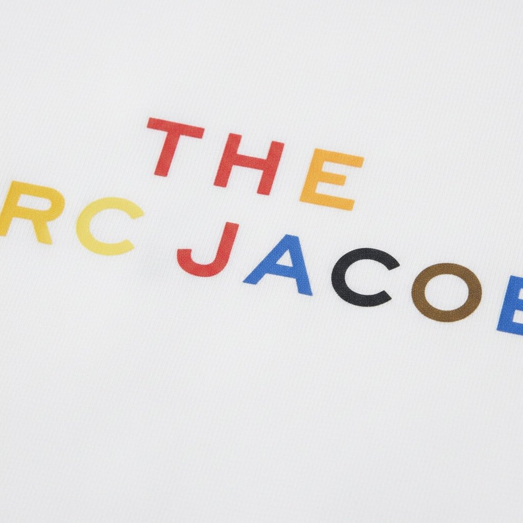 Tricou Copii The Marc Jacobs – Alb, Logo Multicolor