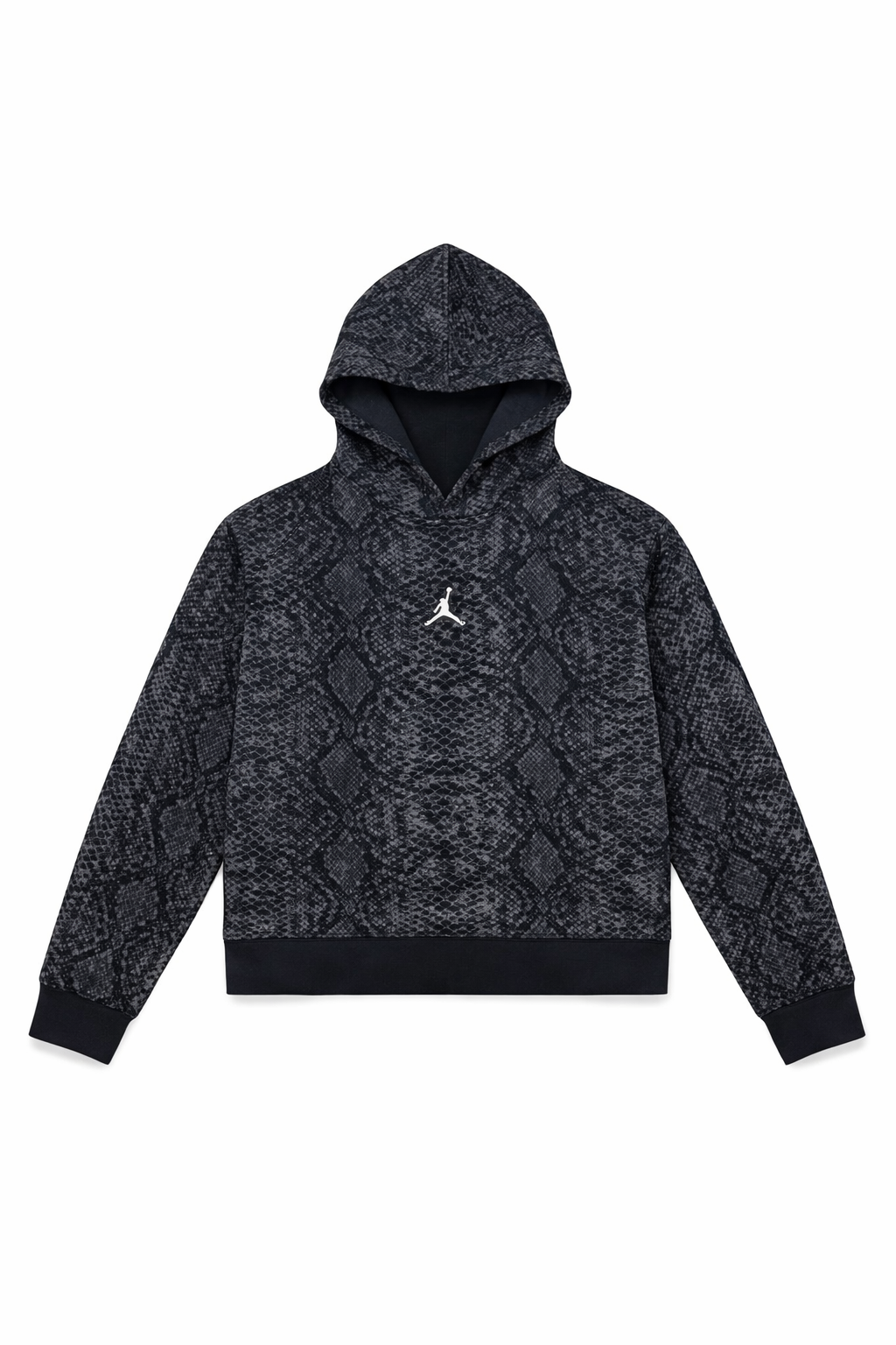 Hanorac Jordan Essentials Oversized, Print Snake Skin Gri/Negru