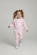 Set Trening DKNY Jeans Kids, Roz cu imprimeu central NY 89