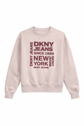 Bluză Trening DKNY Jeans Kids, Roz Prăfuit