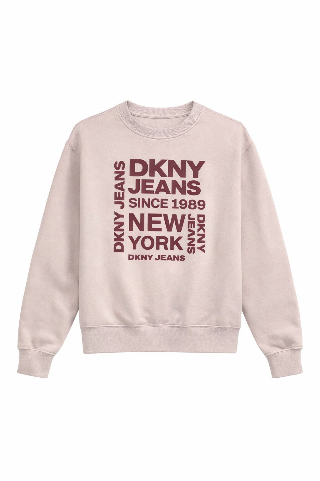 Bluză Trening DKNY Jeans Kids, Roz Prăfuit
