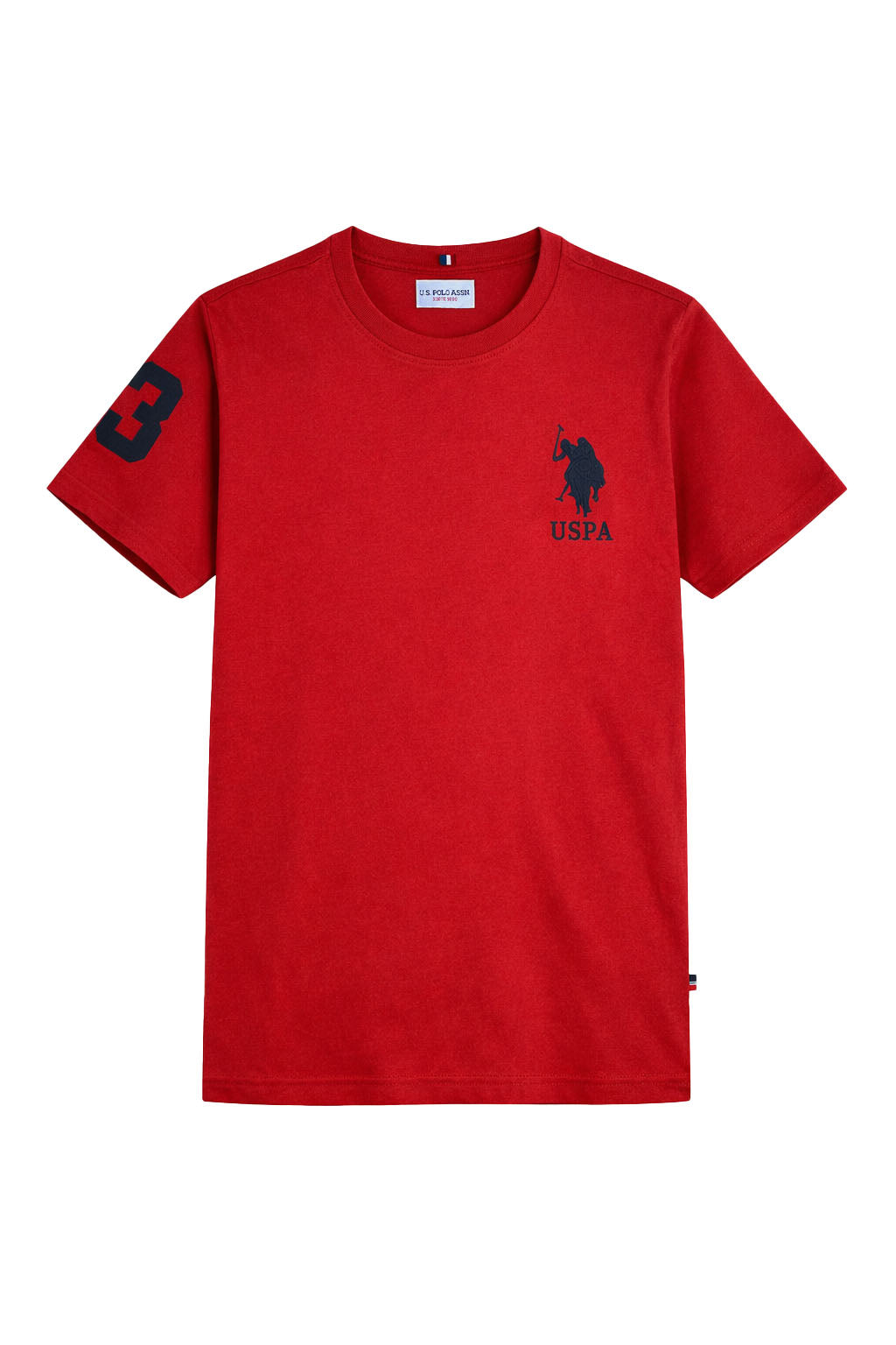 Tricou Kids U.S. Polo Assn., Roșu – Design Iconic cu Logo Brodat