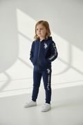 Set Trening Fete U.S. Polo Assn. – Hanorac cu Glugă și Pantaloni, Bleumarin