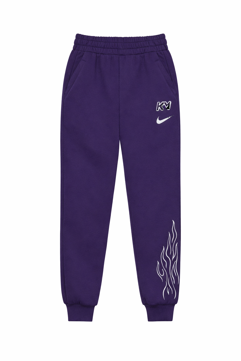 Pantaloni Trening Nike Mbappé Edition – Mov Imperial, Design cu Flăcări