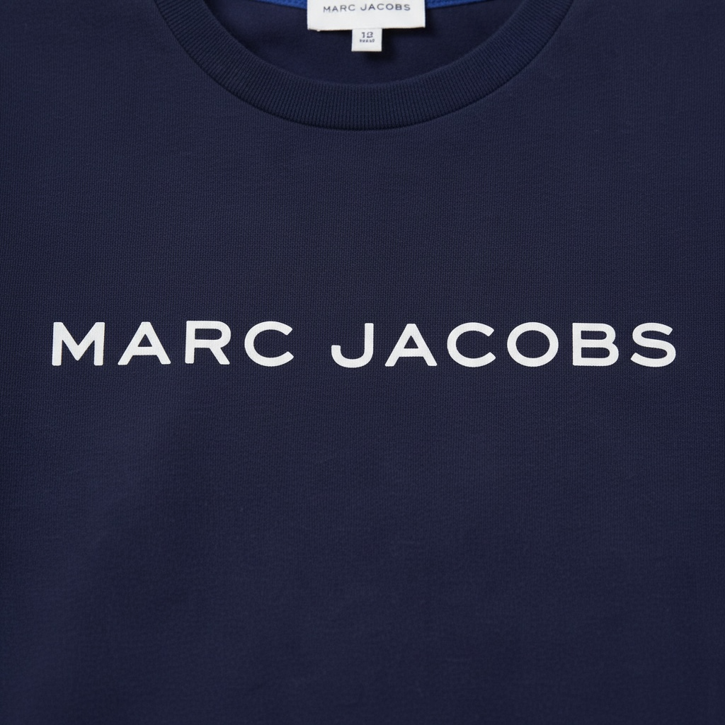 Tricou Marc Jacobs Băieți, Navy – Design Double Layer