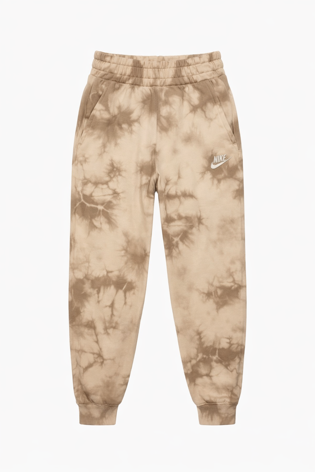 Pantaloni Trening Nike Sportswear Copii – Efect Tie-Dye Crem/Bej
