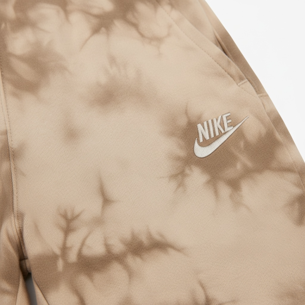 Pantaloni Trening Nike Sportswear Copii – Efect Tie-Dye Crem/Bej