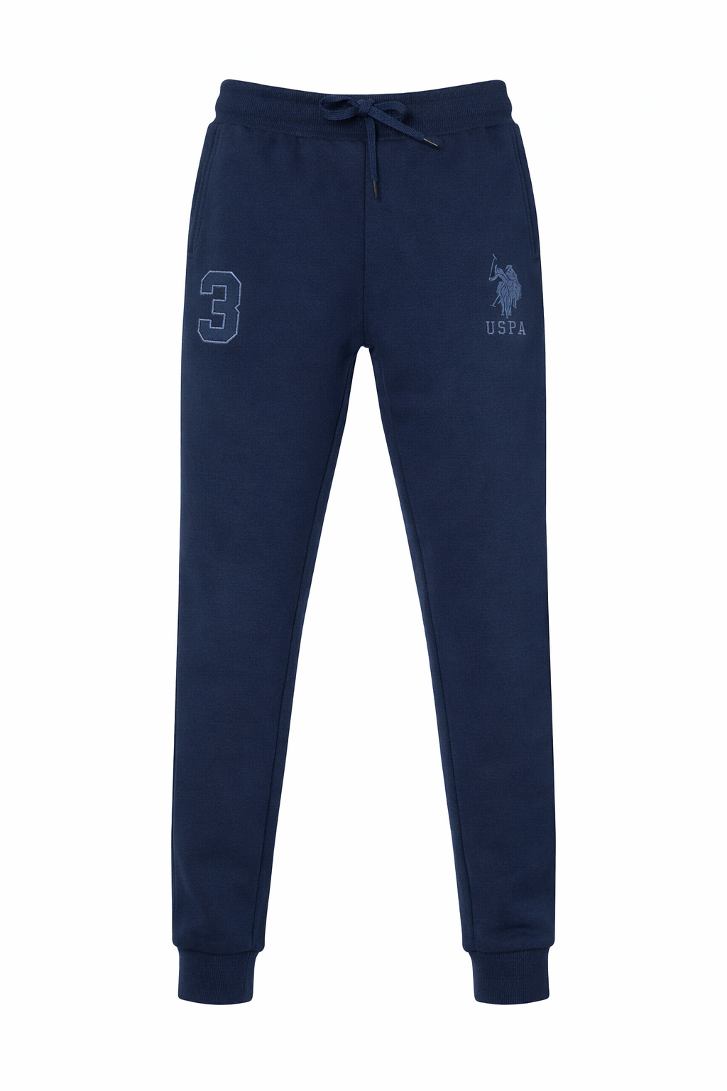 Pantaloni Sport Băieți U.S. Polo Assn. Bleumarin cu Logo Brodat și Cifra 3