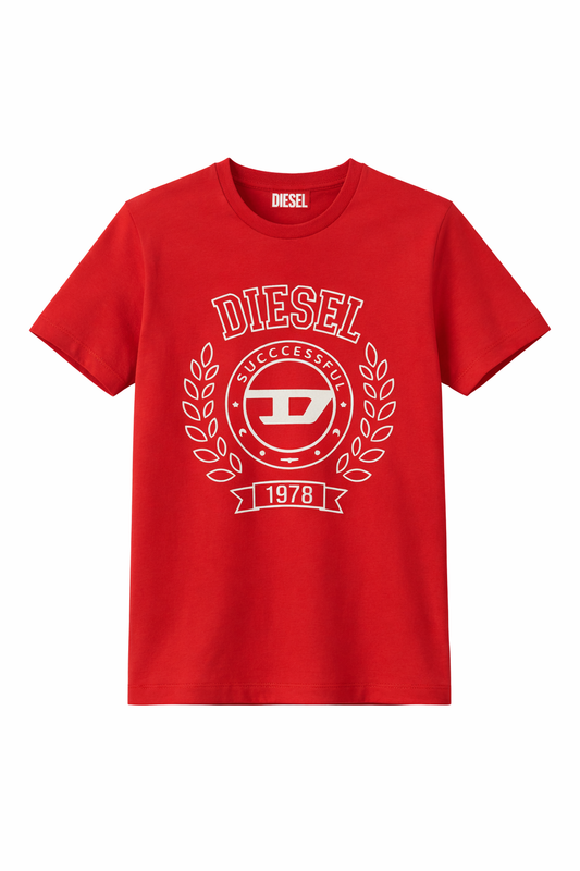Tricou Diesel Roșu – Logo Iconic 1978 Successful Living