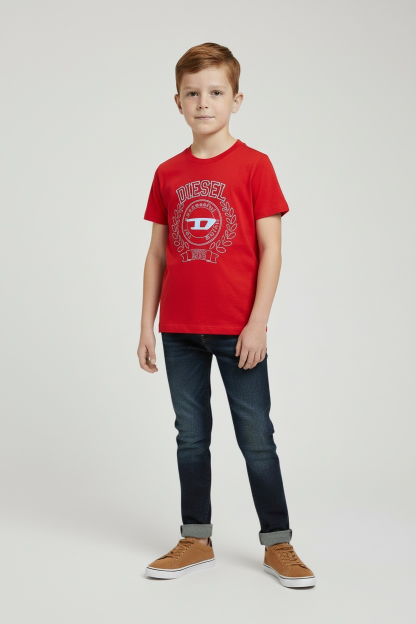 Tricou Diesel Roșu – Logo Iconic 1978 Successful Living