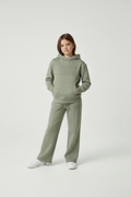 Set Trening Copii DKNY Jeans Verde Salvie – Hanorac cu Glugă și Logo Embosat