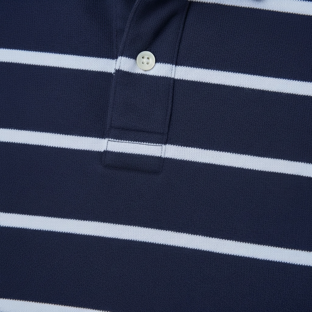 Tricou Polo Copii Ralph Lauren Bleumarin cu Dungi – Tricou cu Logo Roșu Brodat