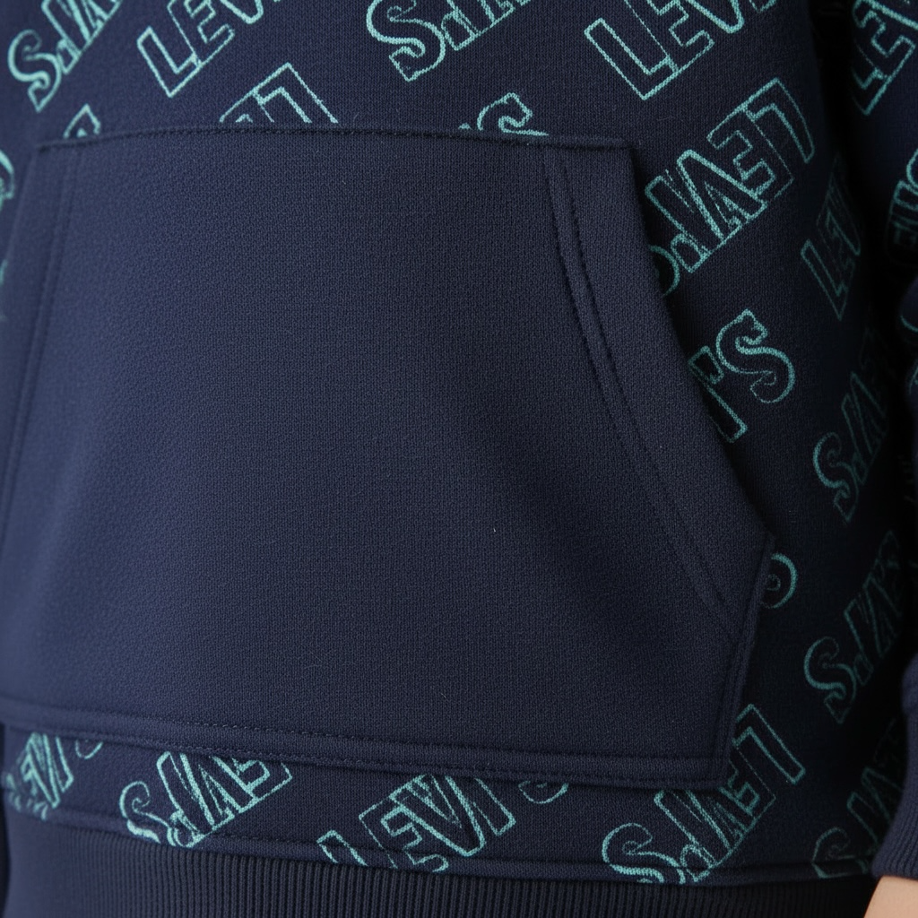 Set Trening Bleumarin Copii Levi's – Design All-Over Logo și Confort Zilnic