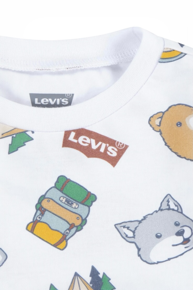 Set Levi's Copii – Bluză cu Imprimeu Animale și Blugi Clasici