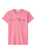 Tricou Fete Marc Jacobs Kids – Roz – Logo Multicolor Brodat