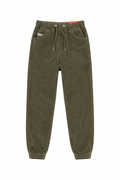 Pantaloni Diesel Reiat Băieți - Verde Kaki, Talie Elastică cu Șnur