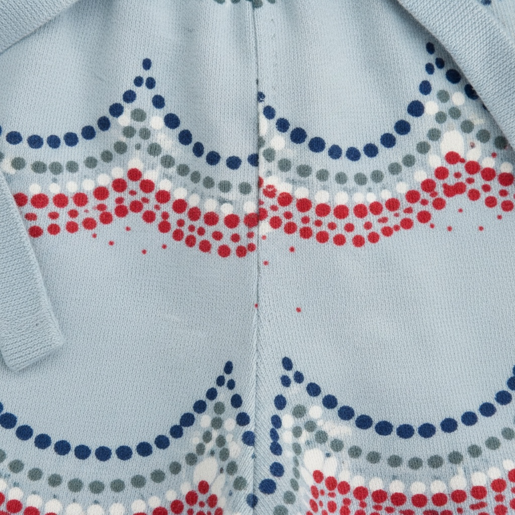 Pantaloni Scurți Noa Noa Miniature - Bleu cu Imprimeu Valuri