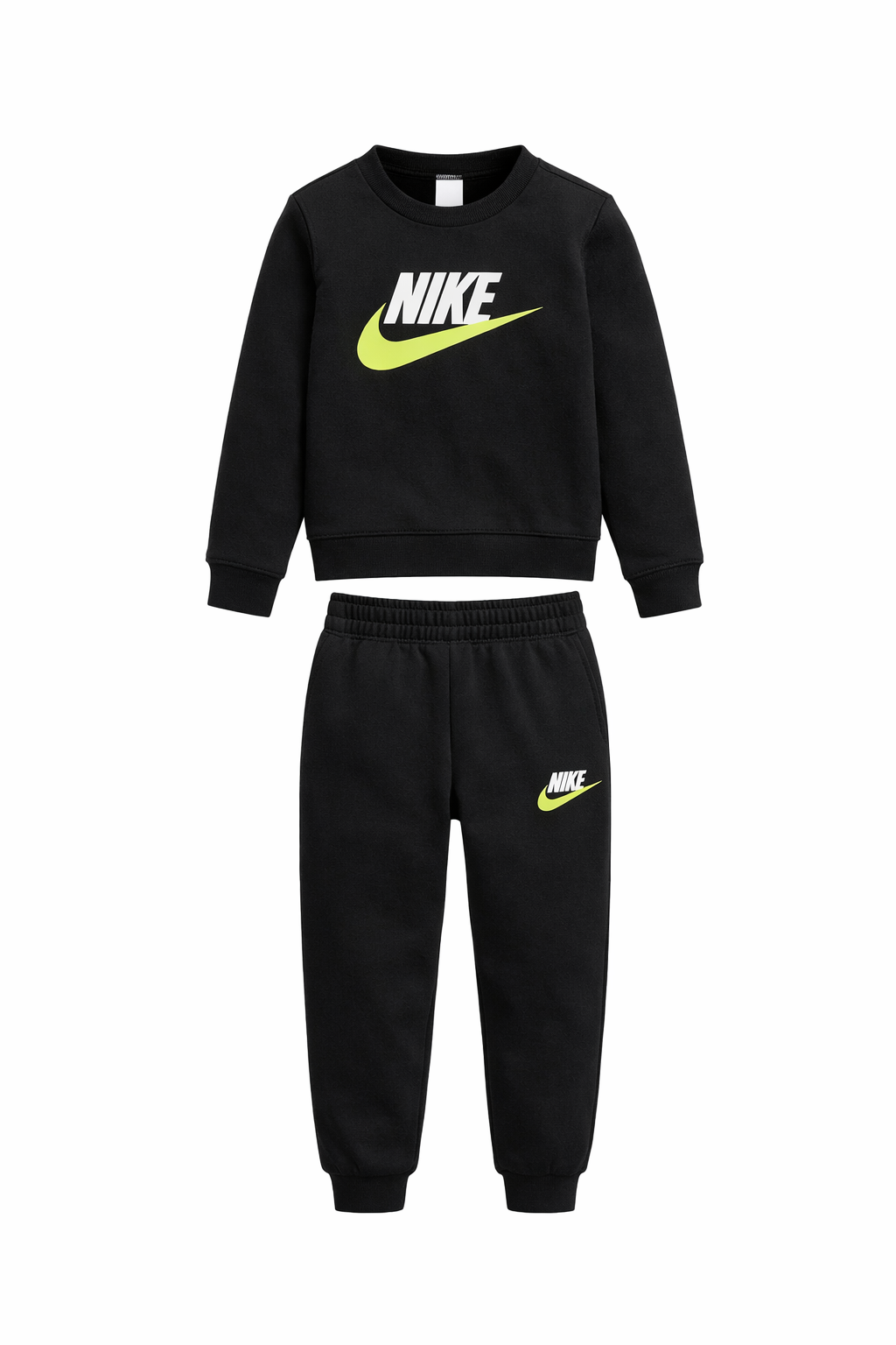 Trening Nike negru - logo central cu detalii galbene