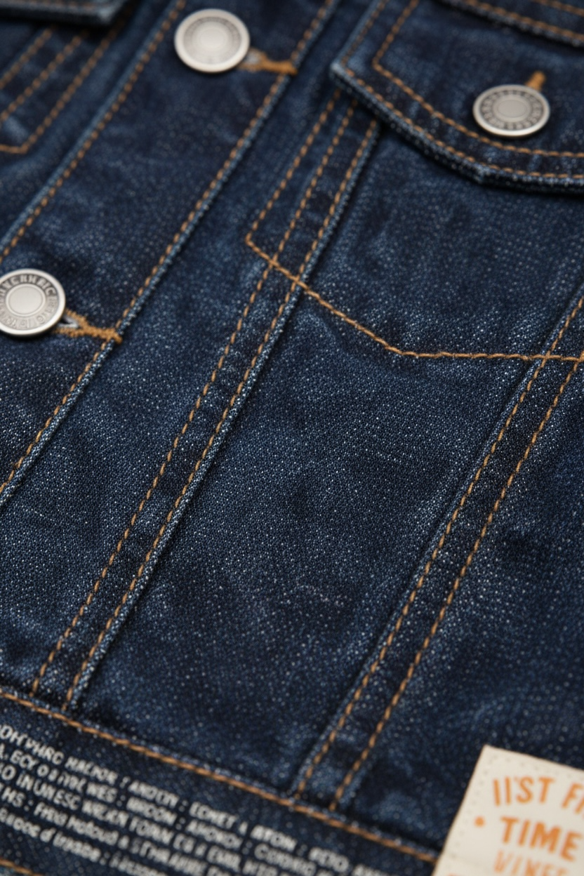 Gecuta denim Calvin Klein Jeans cu detalii multicolore brodate