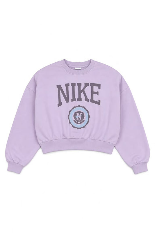 Hanorac Nike mov lavanda cu logo imprimat