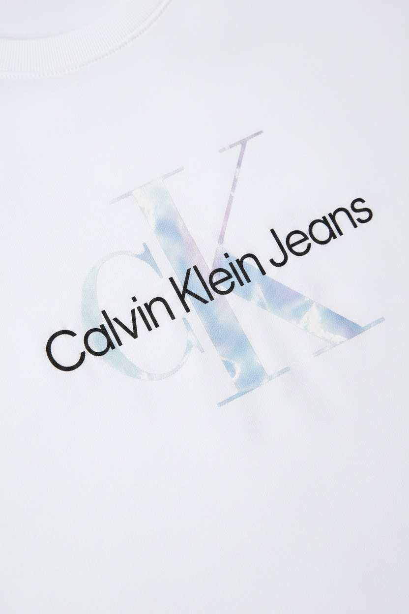 Tricou Fetite Calvin Klein cu logo imprimat