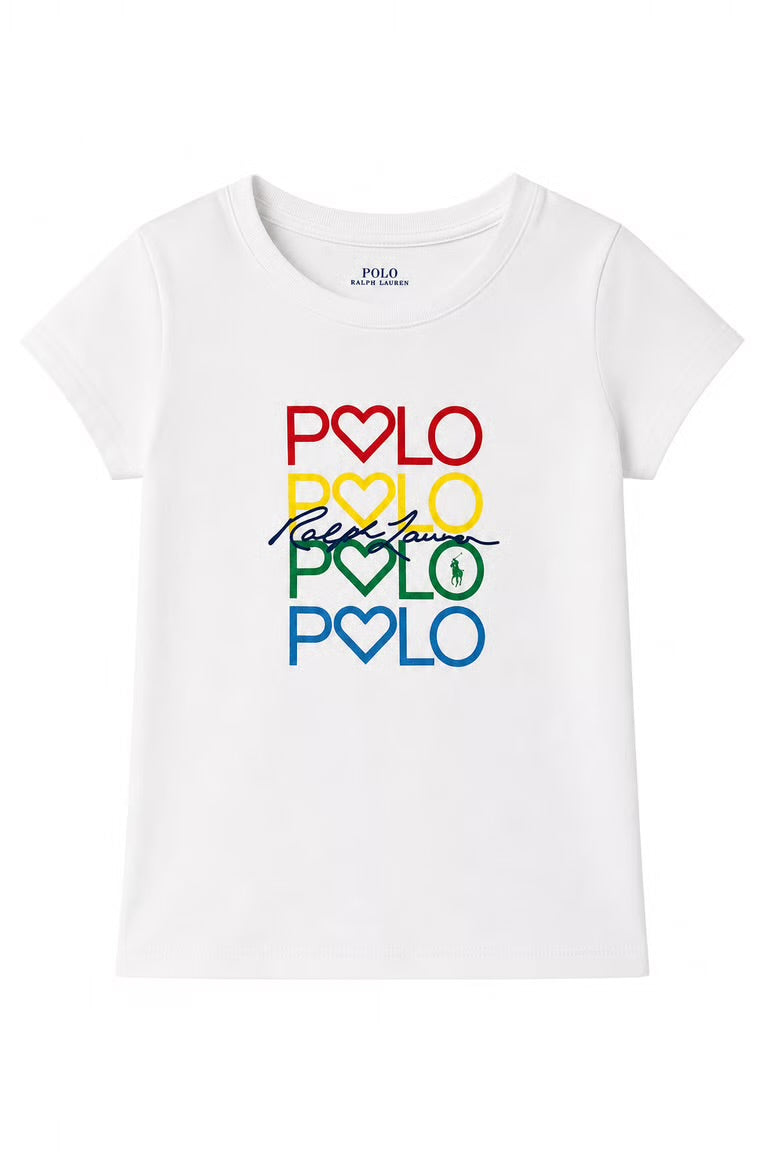 Tricou Polo Ralph Lauren cu logo multicolor central