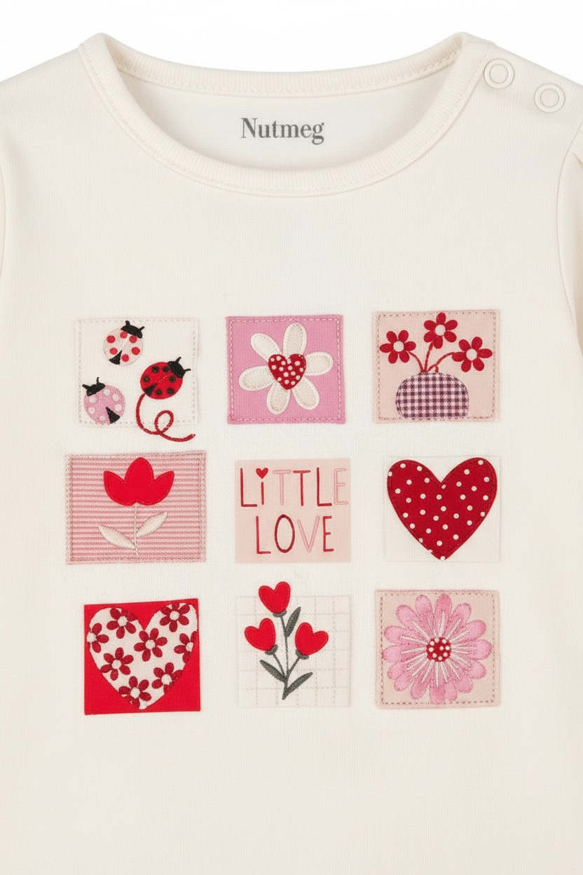 Set 2 piese Nutmeg bluza cu detalii centrale si colanti