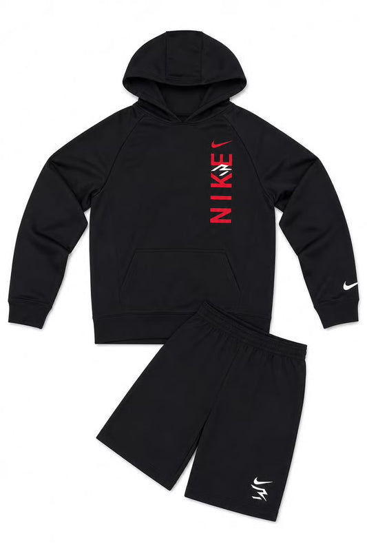 Set 2 piese Nike Dri fit negru- cu pantaloni scurti