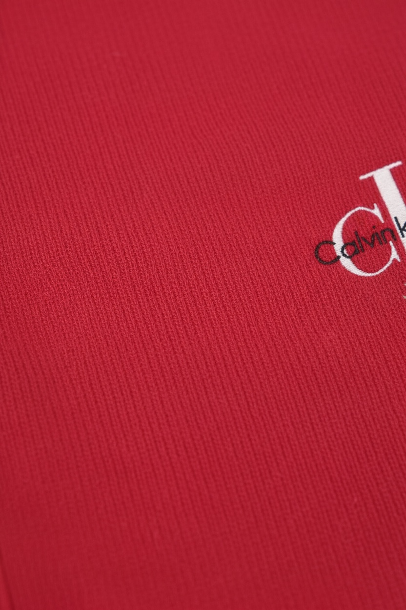 Pantaloni fetite Calvin Klein corai - logo imprimat