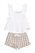 Set 2 piese de vara Calvin Klein cu pantaloni in carouri