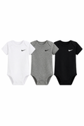 Set 3 body-uri Nike - gri, alb, negru