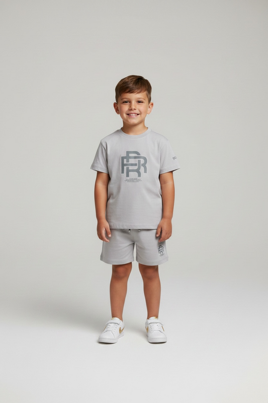 Set 2 piese de vara River Island cu tricou si pantaloni scurti