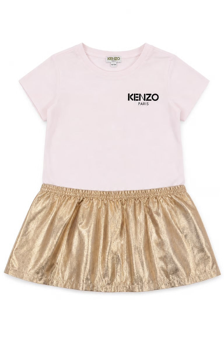 Rochita Kenzo- aurie cu logo imprimat