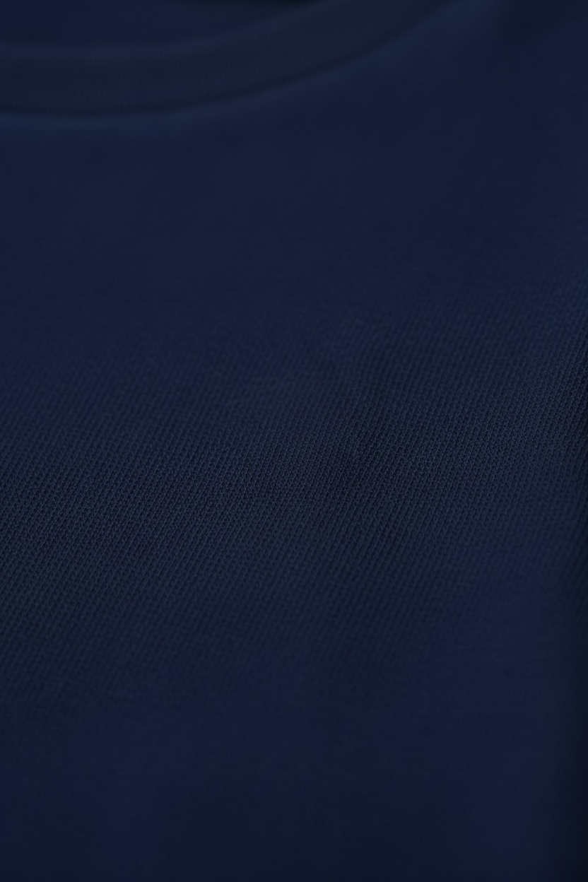 Bluza Tommy Hilfiger bleumarin cu volane si logo brodat