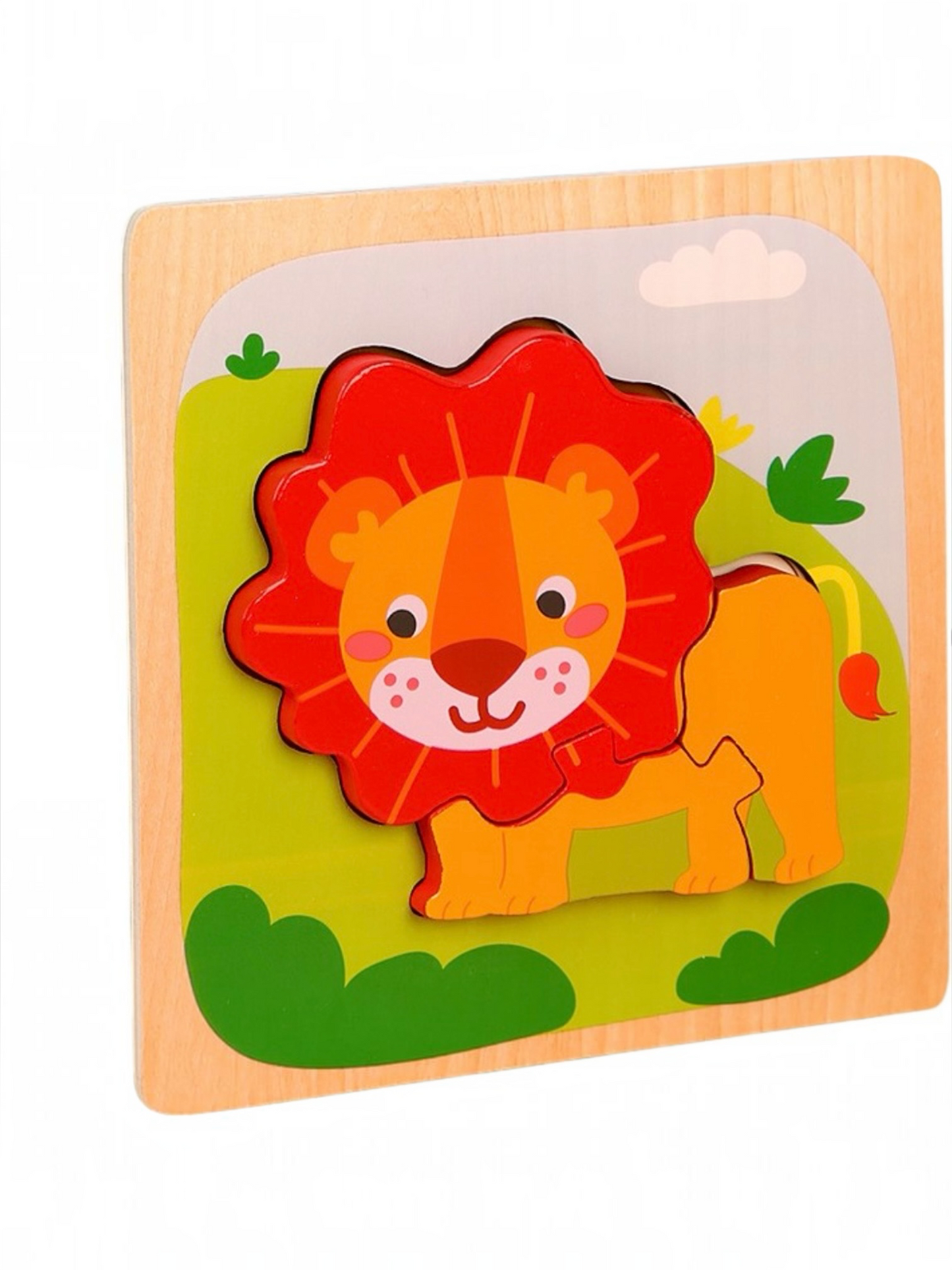 Puzzle Montessori din Lemn pentru Copii, Flippy, 3D, 0-3 Ani - 3 Modele