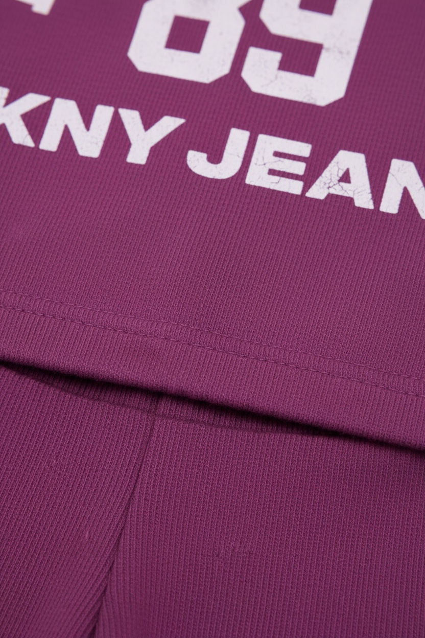 Set 2 piese DKNY - roz cu logo central