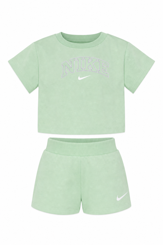 Set 2 piese Nike verde cu logo central